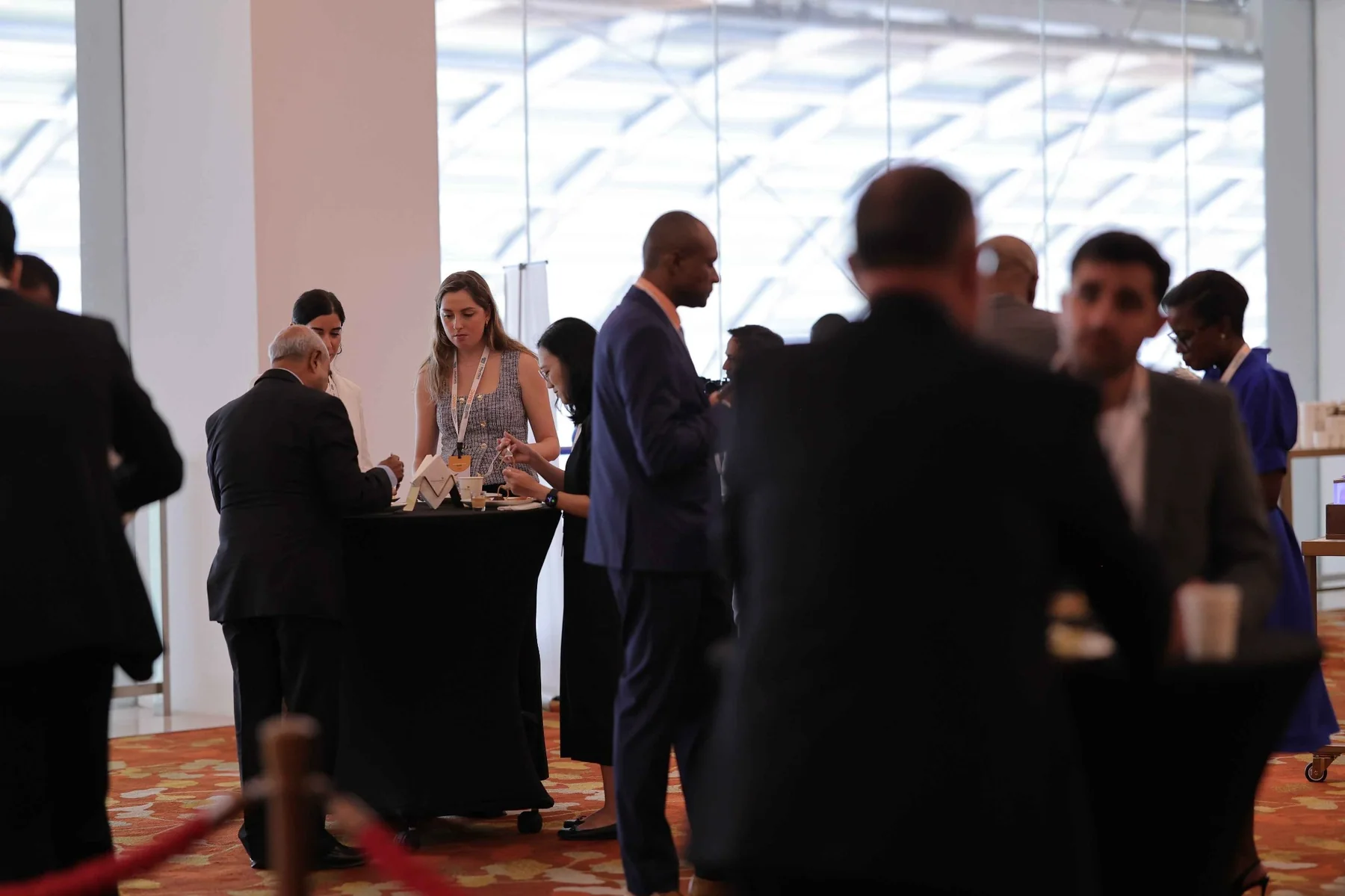 Professional delegates networking at an UNBOUNDED assembly