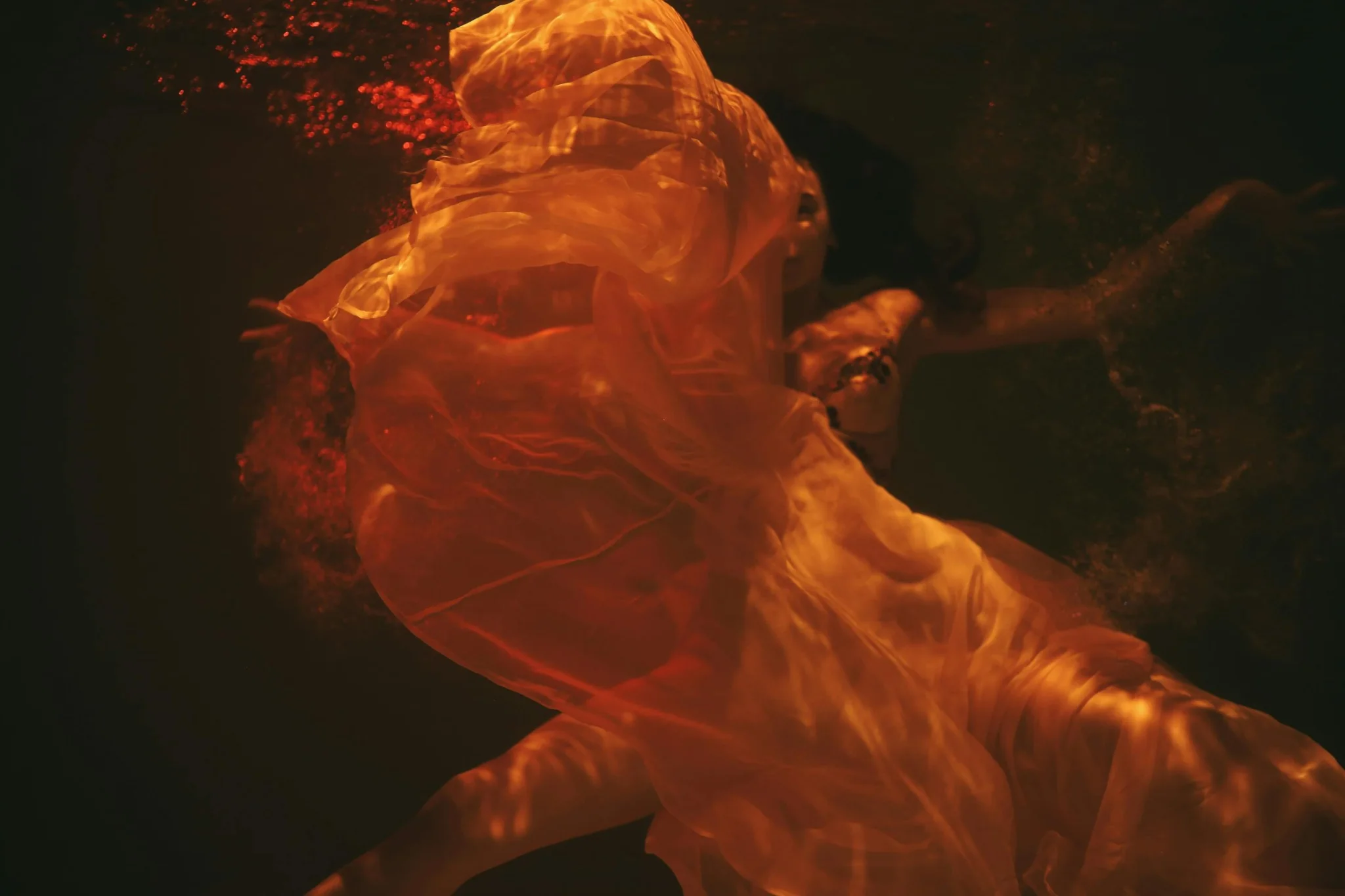 Abstract orange movement