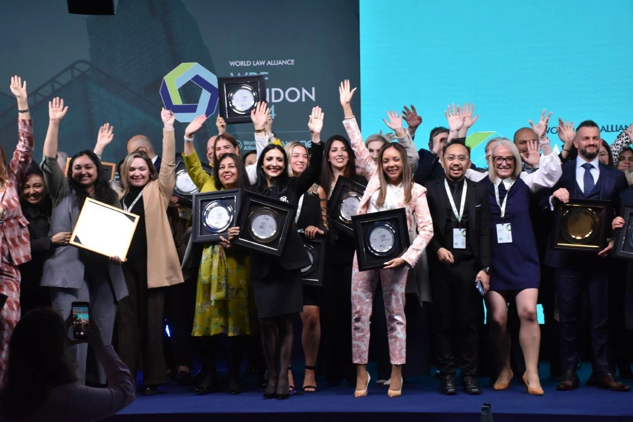 International participants celebrating at WBF London
